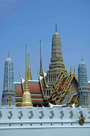 stupas at grand palace-AsiaPhotoStock